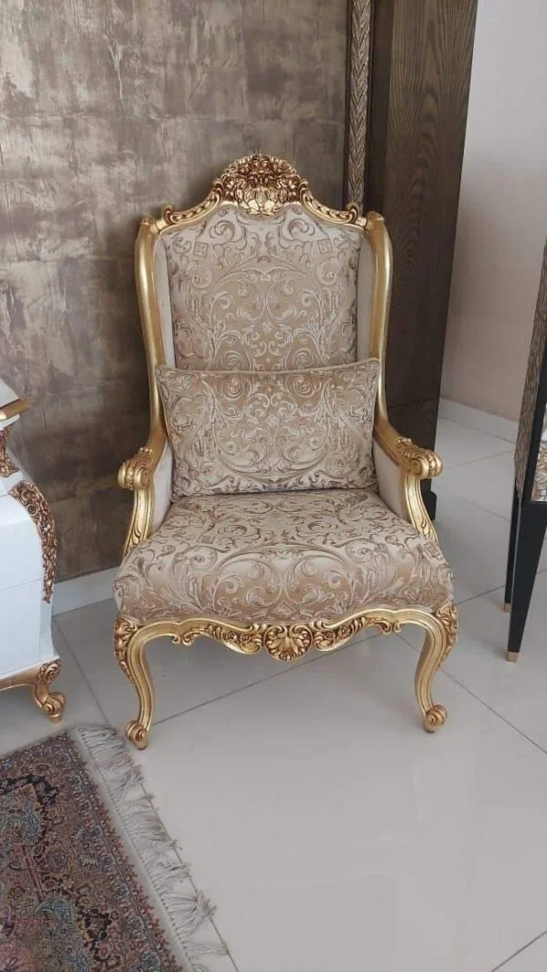 MZee Furniture Chiniot Luxury High Back Bedroom Chair - Image 2