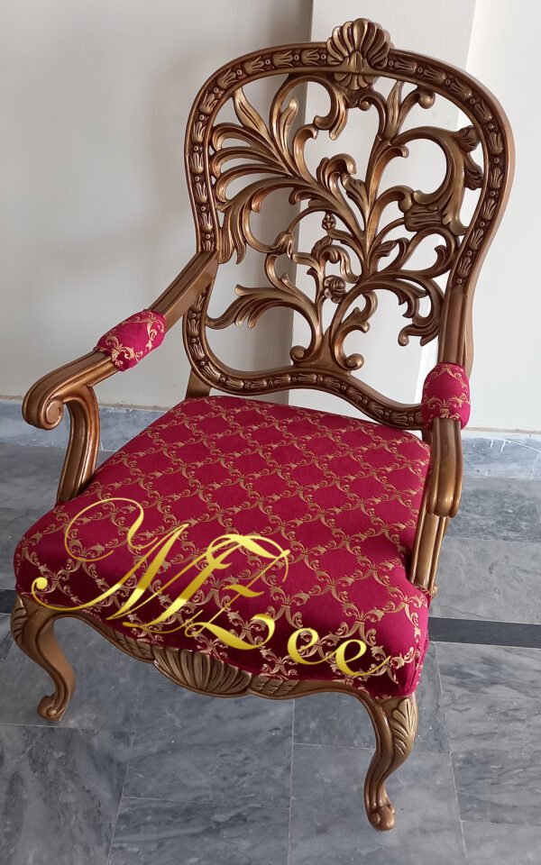 MZee Furniture Luxury Back Carving Chair1