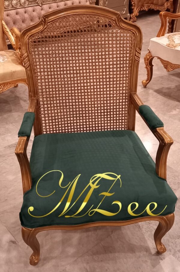 MZee Furniture Luxury Cane Design Chair