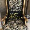 MZee Furniture Luxury Crown Wing Chair