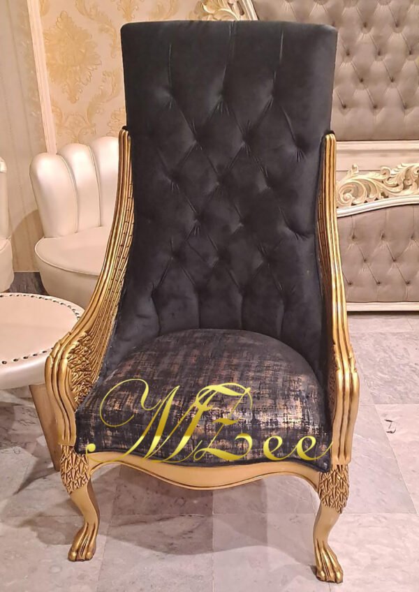 MZee Furniture Luxury Leaf Bedroom Chair