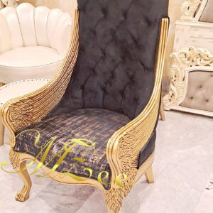 MZee Furniture Luxury Leaf Bedroom Chair