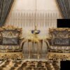 MZee Furniture Luxury Rose Sofa Design1