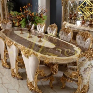 MZee Furniture Luxury Turkish Dining Table