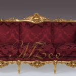 MZee Furniture Classic Victorian Golden Sofa