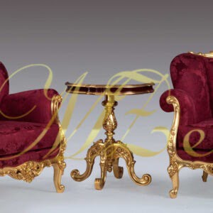 Classic Victorian Golden Sofa