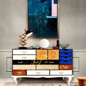 Exclusive Multi Color Sideboard