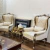 bedroom chair wing design gray