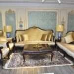 Ashley Mercado Sofa, Sofas & Couches, Amboise 3-Seater Curved Sofa with Ball Cushions, Spruce, Laura Sofa