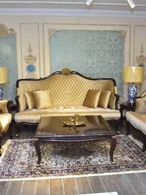 Ashley Mercado Sofa, Sofas & Couches, Amboise 3-Seater Curved Sofa with Ball Cushions, Spruce, Laura Sofa