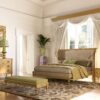 The Mountain Man Bed, King Wood Bed Frame York King Bed Sergio Panel Bed in Gray, Eastern King MZee Bedroom furniture