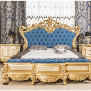 stylish bedroom furniture design decorated luxury wood bed set