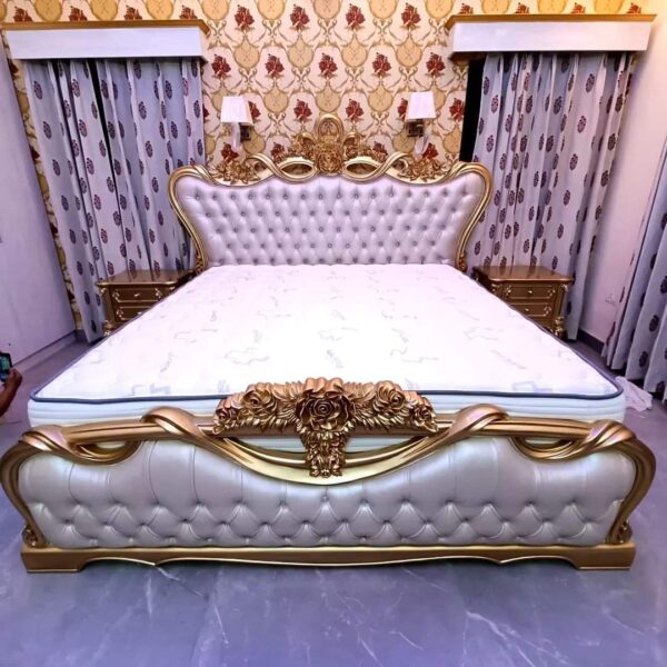 Luxury Classic Bed Design Chiniot Furniture by MZee Furniture