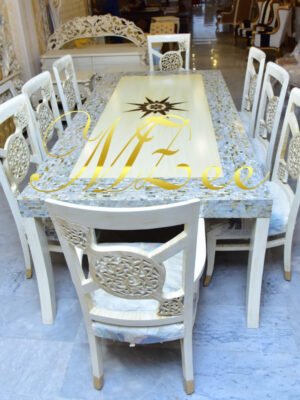 Ashley furniture Mother of pearl dining table Furniture MZee Furniture Chiniot1