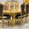 Luxury Turkish Dining Table design MZee Furniture Chiniot pakistan
