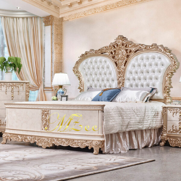 Luxury classic bed design MZee Furniture Chiniot Pakistan