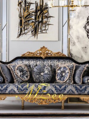 Victorian Classic Turkish Sofa design with Hand-Carved Detailing-1