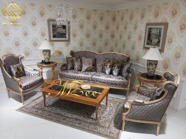 Victorian Luxury Sofa set design with Hand-Carved Detailing