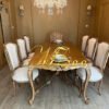Victorian Luxury dining table set for 6