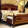 Luxury Royal wooden bed frame double bed design chiniot furniture New bed sets prices MZee Furniture shop