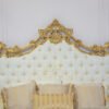 Luxury king size bed design in Pakistan Classic double bed set Chinioti furniture shop Mzee Furniture