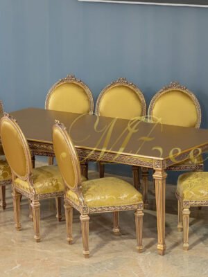 Round dining table design in Pakistan dining table and chairs extendable dining table MZee Furniture Chiniot Pakistan