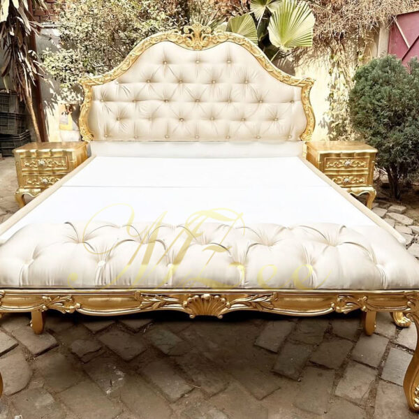 single bed set ottoman bed frames king size bed design in Pakistan Chinioti furniture - Image 3