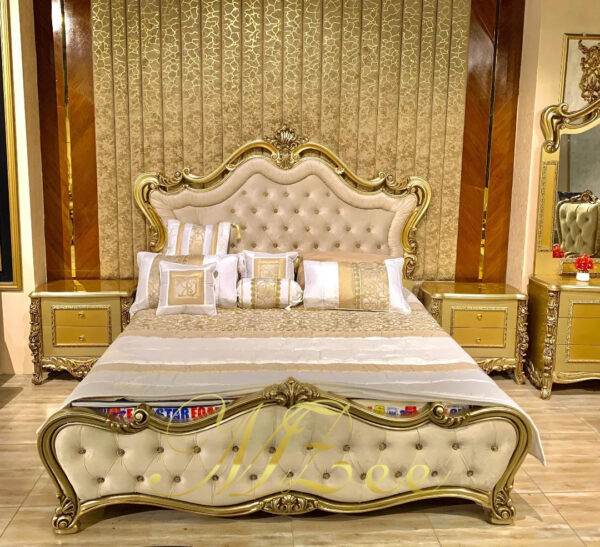 Turkish Bed design in pakistan King size Bed Chinioti Furniture MZee Furniture,