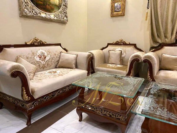 Luxury royal sofa design in Pakistan mzee furniture shop in chiniot