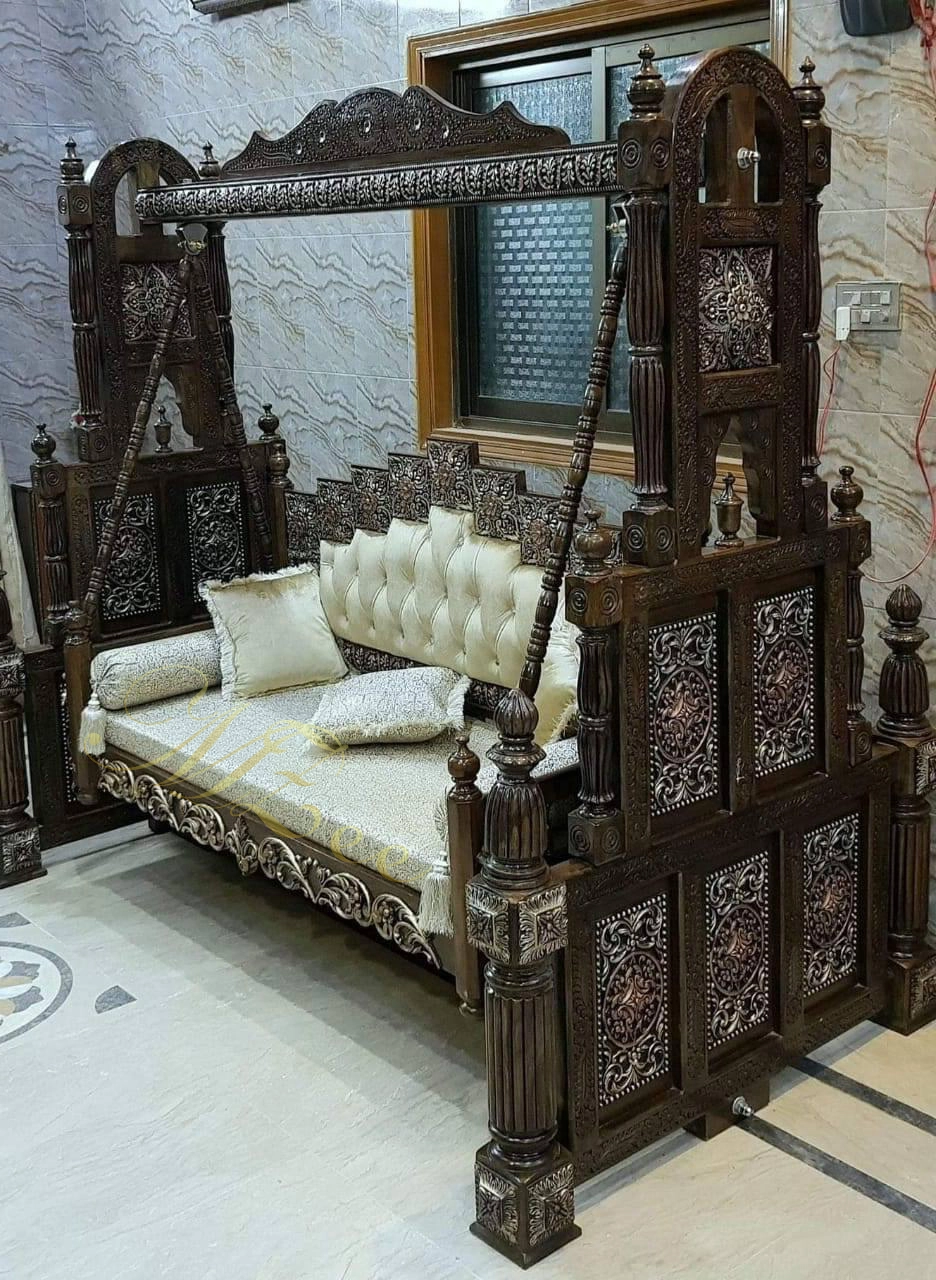 Wooden swing price in Pakistan Chinioti jhoola price in Pakistan MZee Furniture Chiniot Pakistan