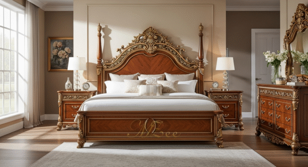 Luxury Bed Design in Pakistan Chinioti Beds by Mzee Furniture