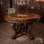 Round Coffee Table with Storage MZee Furniture Chiniot Pakistan