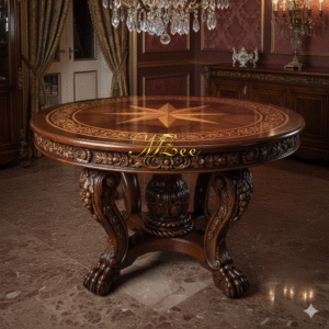 Round Coffee Table with Storage MZee Furniture Chiniot Pakistan