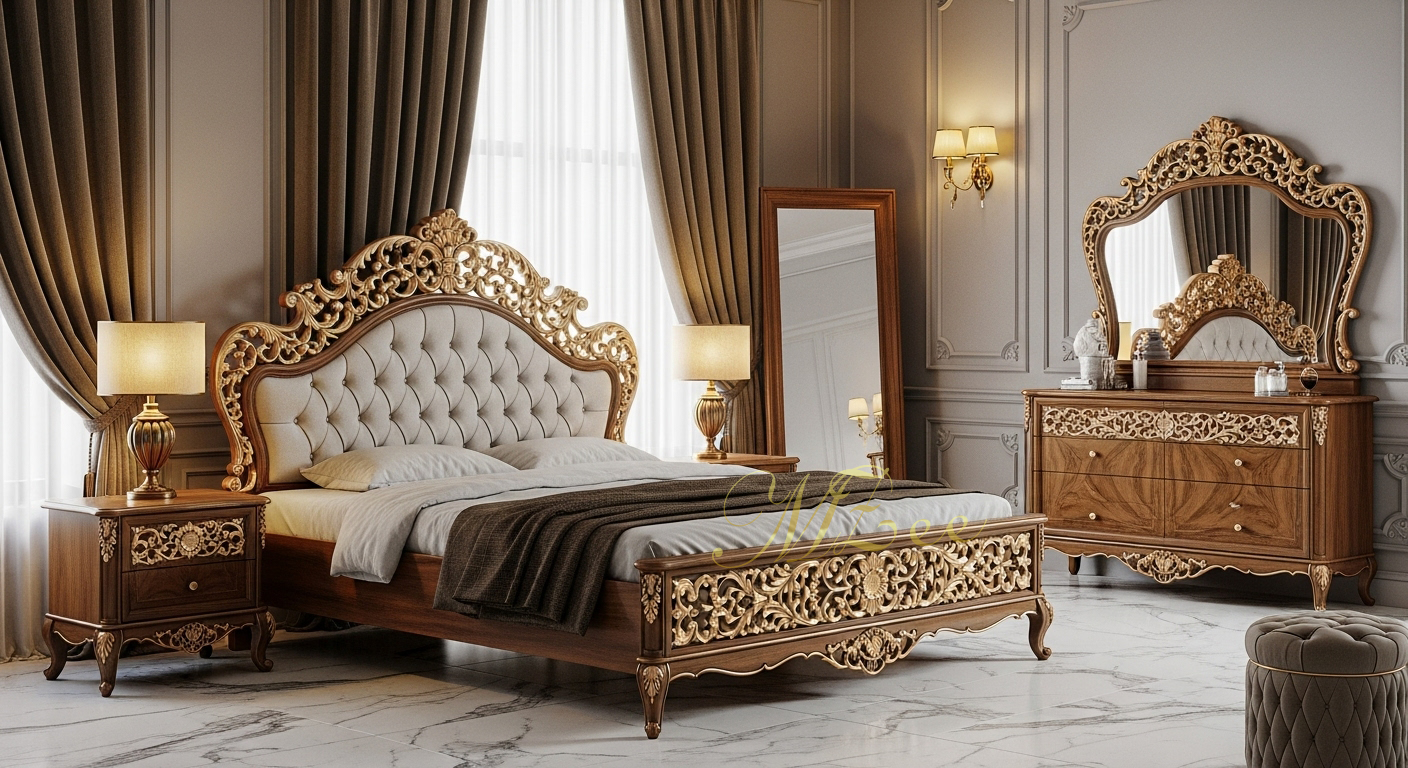 Royal Bed Design in Pakistan MZee Furniture Chiniot