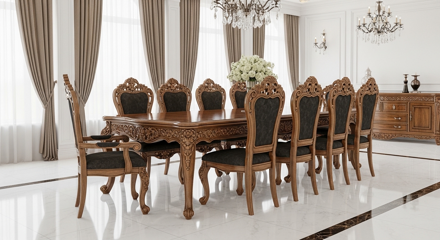 Dining Table Designs with 6 Chairs