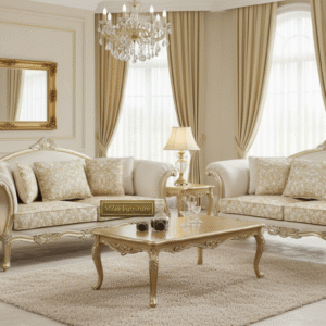 Luxury Wooden Classic Sofa Set Bahrain Price MZee Furniture