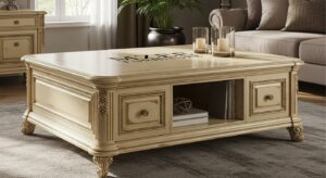 Coffee Tables for Living Room, Coffee Table with Storage Round Coffee Table, Glass Coffee Tables