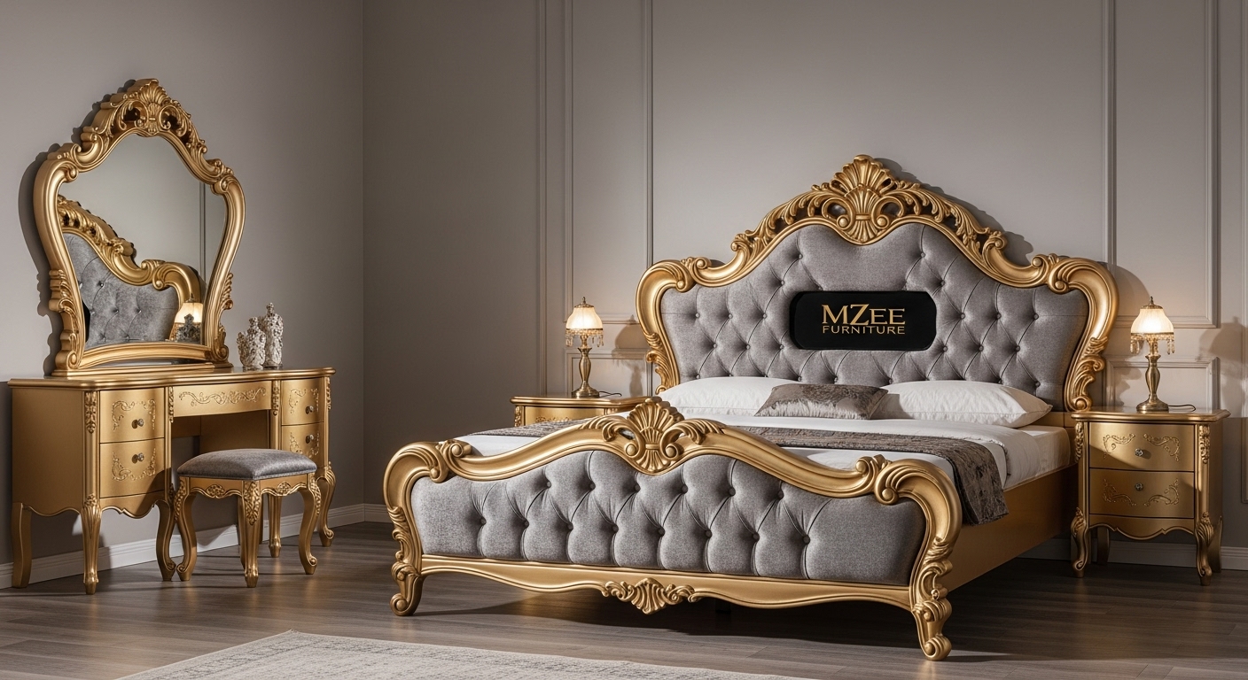 High-Quality Bed Sets Design in Pakistan | Best Price at MZee Furniture Chiniot