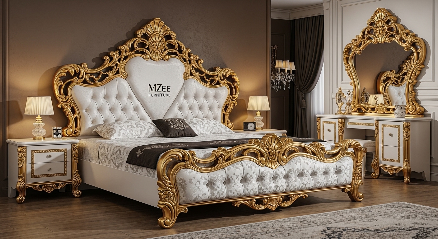 High-Quality Bed Sets Design in Pakistan | Best Price at MZee Furniture Chiniot