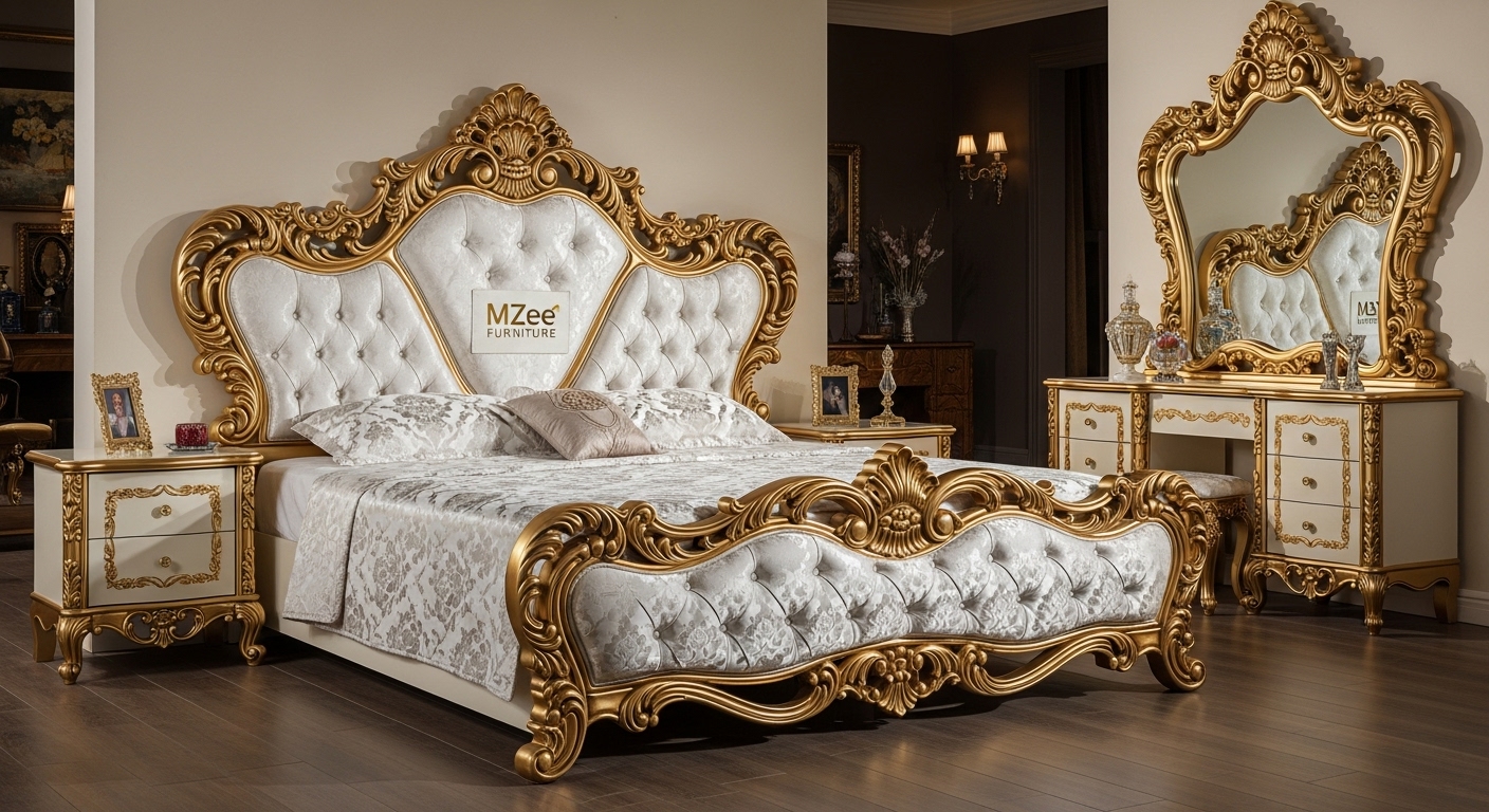 High-Quality Bed Sets Design in Pakistan | Best Price at MZee Furniture Chiniot