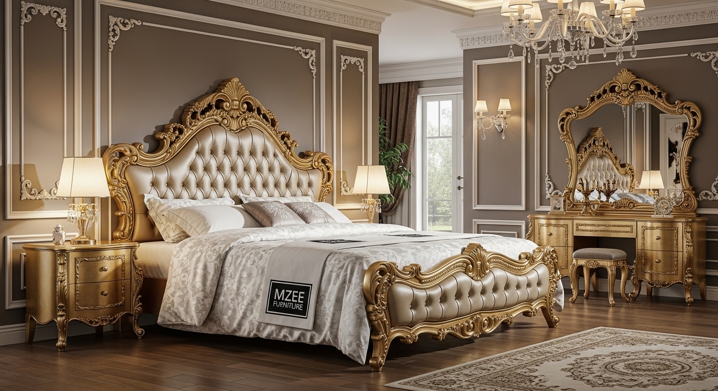 High-Quality Bed Sets Design in Pakistan | Best Price at MZee Furniture Chiniot