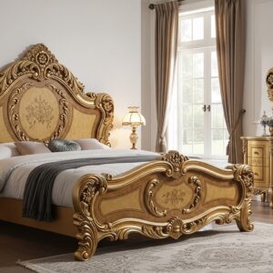 Solid Wood Bed & Luxury Wooden Furniture in UAE
