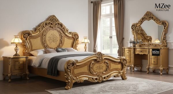 Solid Wood Bed & Luxury Wooden Furniture in UAE