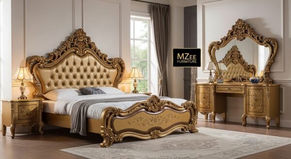 Solid Wood Bed & Luxury Wooden Furniture in UAE