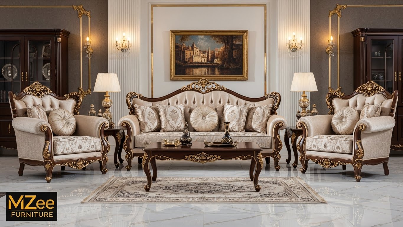 Classic Sofa Design in Pakistan Chinioti furniture