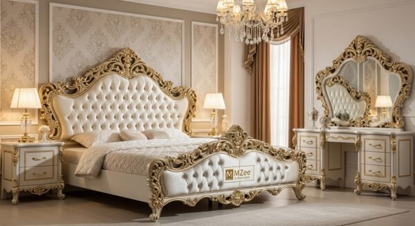 Solid Wood Bed & Luxury Wooden Furniture in UAE