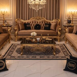 Luxury Wooden Classic Sofa Set Bahrain Price MZee Furniture