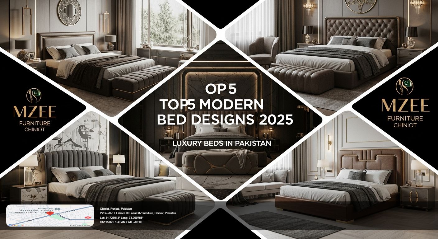 Top-5-Modern-Bed-Designs-2025-Luxury-Beds-in-Pakistan-MZee-Furniture-Chiniot