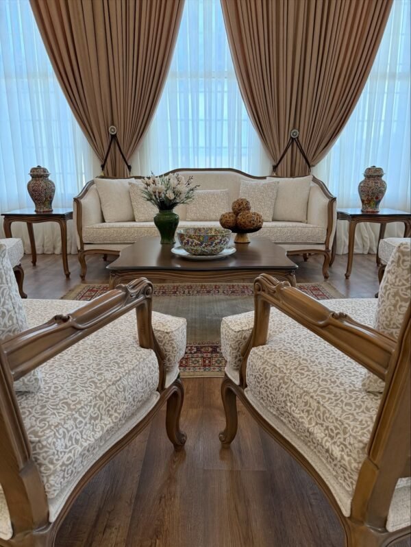 Luxury Wooden Classic Sofa Set Bahrain Price MZee Furniture
