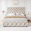 Bed Design with Storage King Size Solid Wood Furniture Pakistan